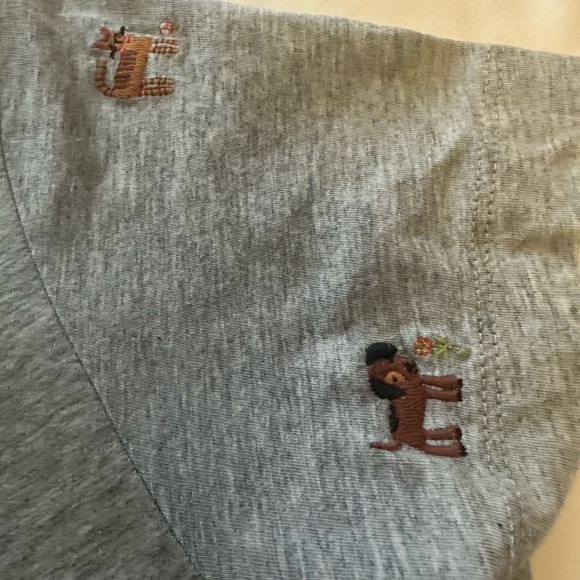 NATURAL LIFE Gray Dog Print T-Shirt - Picture 8 of 9